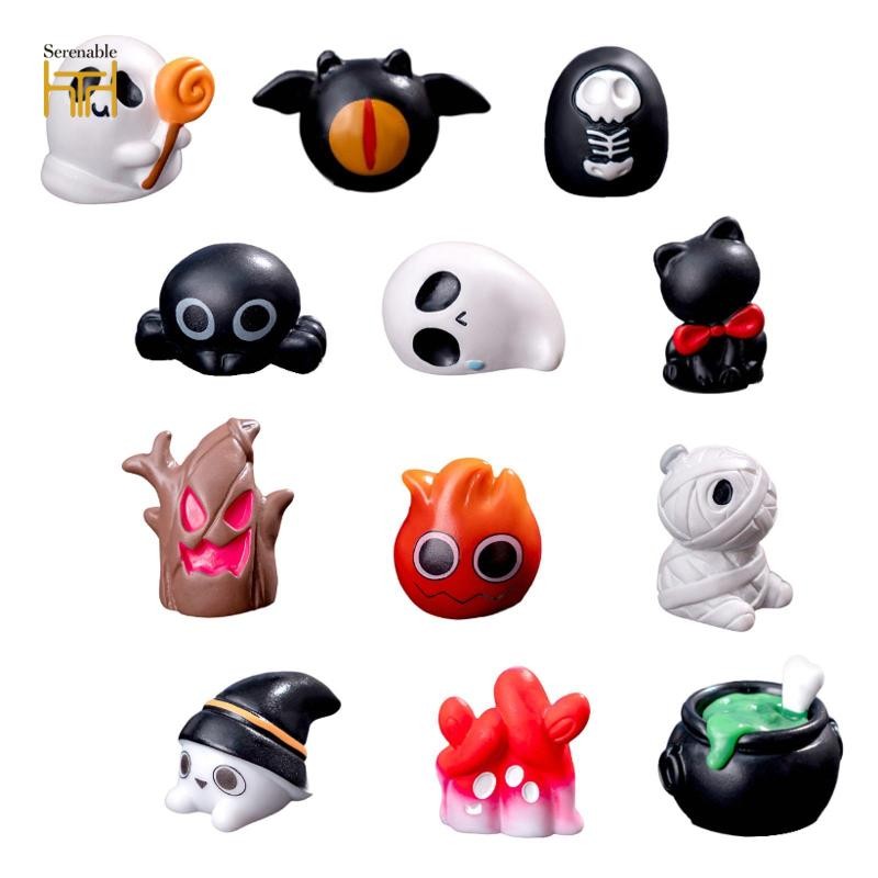Halloween Mini Bức Tượng DIY Nhỏ Trang Trí Halloween Trang Trí Quà Tặng Ngày Lễ