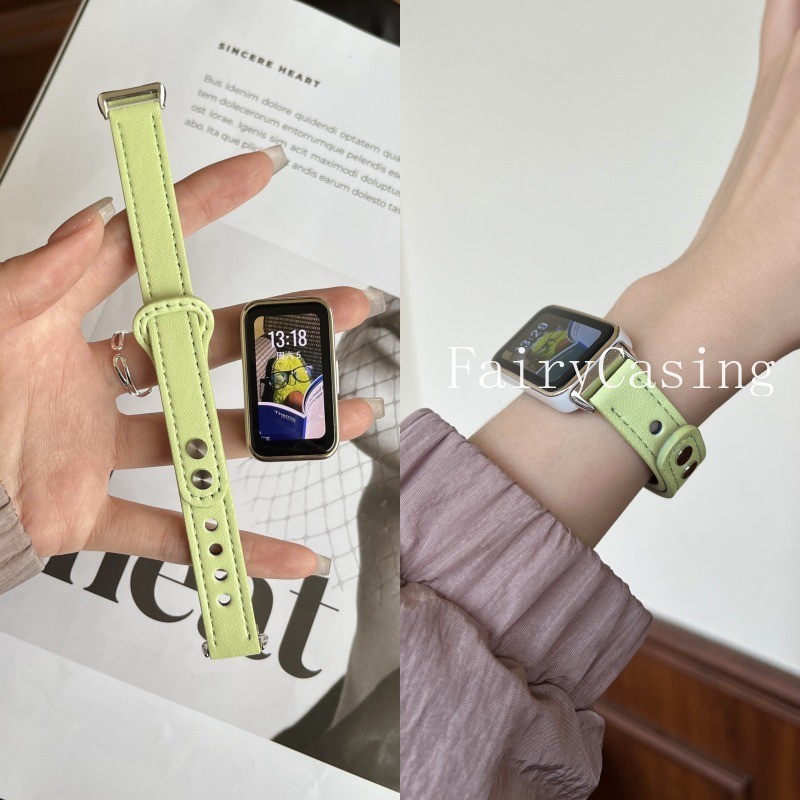 Dây đeo da phổ biến thời trang cho Huawei Fit 4 Pro 3 Band 11 pro 10 9 8 nfc Vòng đeo tay có thể điề