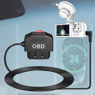  Cáp nguồn sạc USB Mini OBD2 sang Micro Type C cho Dash Camera DVR ô tô 24h Giám sát đỗ xe Phụ kiện ô tô 15W Bảo vệ pin Xe Dashcam Bộ dây cứng 