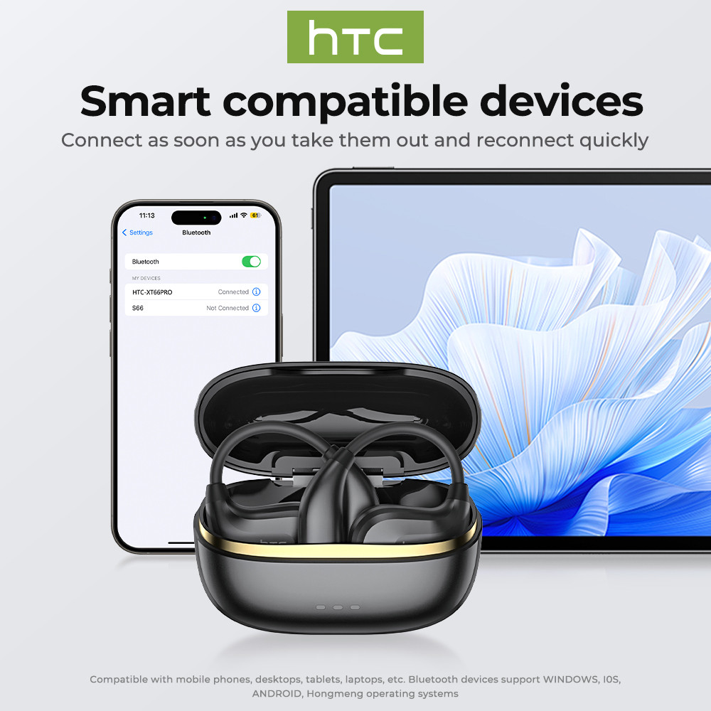 Tai nghe không dây chống nước HTC NE18 AI dịch thời gian thực TWS Bluetooth 5.4 Chất lượng âm thanh HiFi Bảo hành một năm | BigBuy360 - bigbuy360.vn