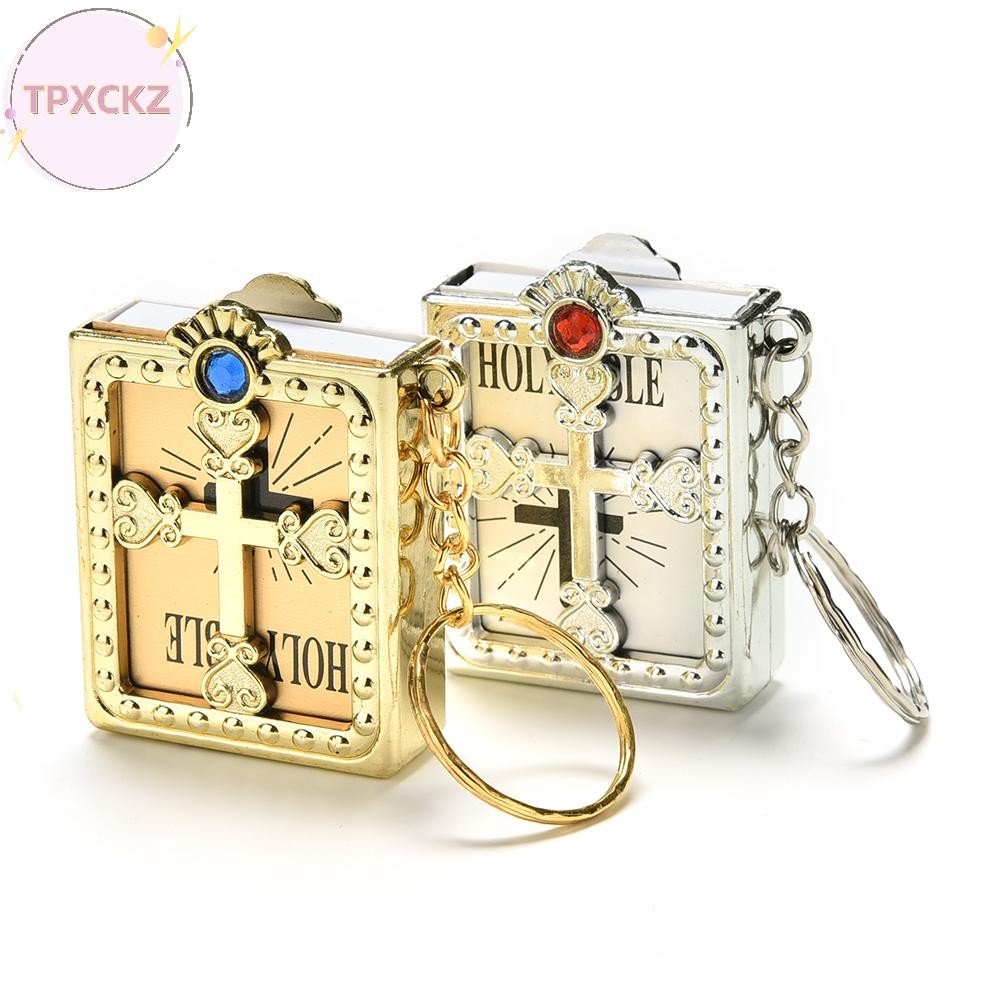 Tpxckz 1 BIBLE Móc khóa HOLY BIBLE Tôn giáo Kitô giáo Chúa Giêsu Cover VN