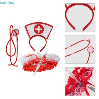 Ciling Halloween Y Tá Đầu Ống Nghe Bút Đùi Thắt Lưng Bộ Trang Phục Cho Tiệc Halloween Lạ Mắt Đầm Cosplay Người Lớn