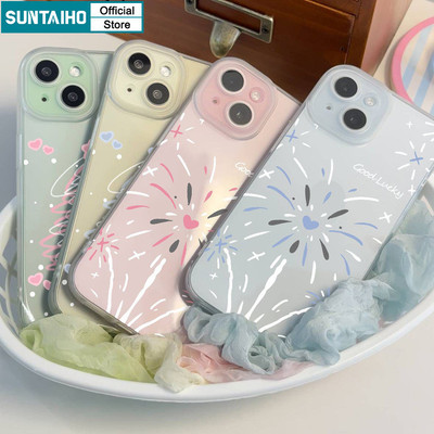Suntaiho Đẹp Họa Tiết Cây Thẩm Mỹ Trong Suốt Mờ Dành Cho Iphone 16 15 14 12 13 11 Pro Max IP 7 8 Plus Iphon X Xs XR Xs Max TPU Silicon Mềm Cao Cấp Chống Sốc Ốp điện thoại