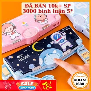 Hộp bút học sinh đa năng hoạt hình phi hành gia ngựa pony cho bé đi học hàng cao cấp mật khẩu nhân vật hoạt hình  E1069