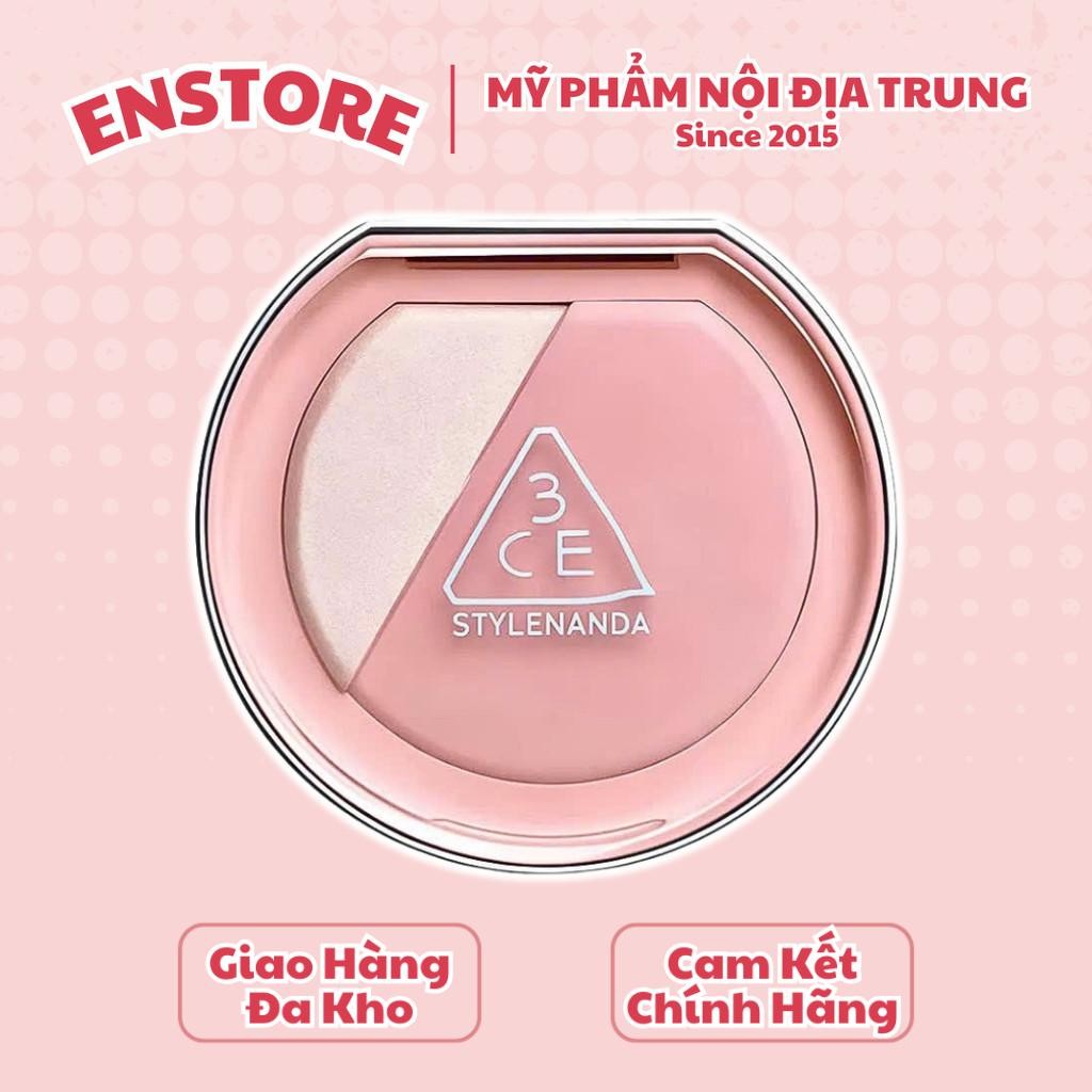 3CE - Phấn má hồng kèm bắt sáng 3CE Brushlighter Enkr 4.3g