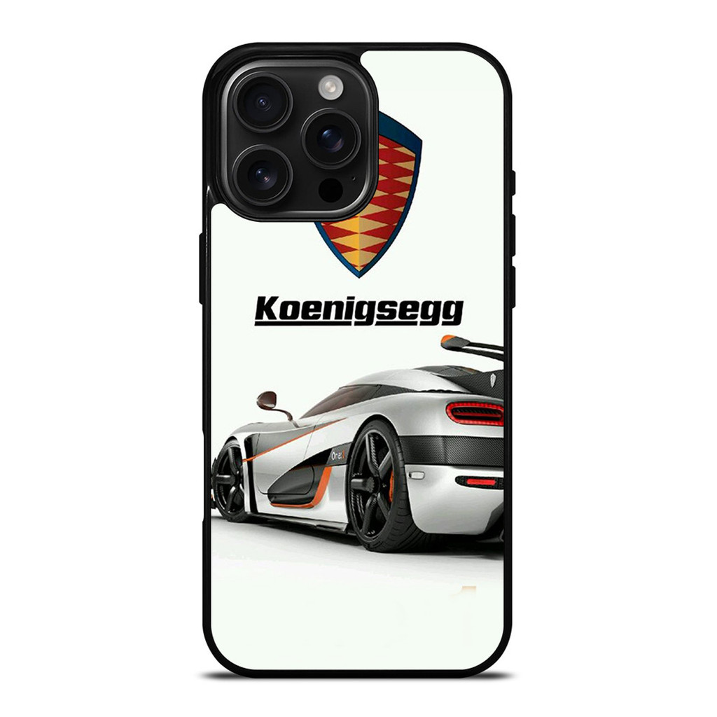 Mới KOENIGSEGG TRẮNG XE LOGO Thời Trang Phong Cách Mới Tinh Tế Vỏ Điện Thoại Di Động Vỏ Bảo Vệ Cho I