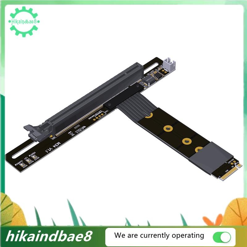 [hIkAi] Bộ chuyển đổi PCIe X4 4.0 M.2 NVMe sang X16 Riser cho card đồ họa PCIe X16 / AMD sang M.2 (U