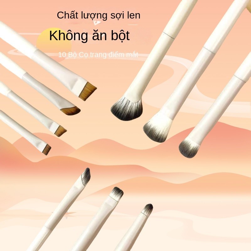 Bàn chải kẻ mắt, bàn chải chi tiết phấn mắt, bàn chải trang điểm mắt, bộ bàn chải trộn mịn và che khuyết điểm, bàn chải di động bằng lông ngựa | BigBuy360 - bigbuy360.vn