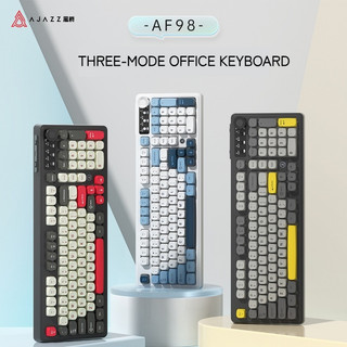 Mới Ajazz AF98 Không Dây Bluetooth Ba Chế Độ Bàn Phím Thể Thao Điện Tử Trò Chơi Cơ Loại Tay Cho Bàn Phím Văn Phòng Windows Mac Andord