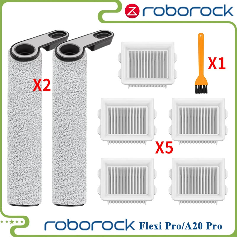 Roborock Flexi Pro / Roborock Flexi, Roborock A20 Pro / A20 Phụ kiện Bộ lọc bàn chải con lăn(Roboroc