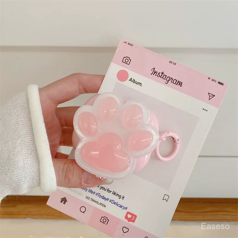 Vỏ bảo vệ Apple airpods4 vuốt mèo ba chiều thú vị vỏ Apple airpods2 Bluetooth thế hệ 1/2/3