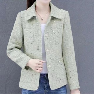 Mùa Xuân 2025 Mùa Thu Phong Cách Mới Pháp Jacquard Bán Chạy Rời Nhỏ Hương Thơm Áo Khoác Nữ Nhỏ Ngắn Kiểm Tra Top