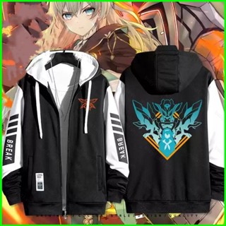 Yb Honkai Star Rail Firefly áo khoác dây kéo Áo khoác Hoodie cardigan dài tay Top Plus Size