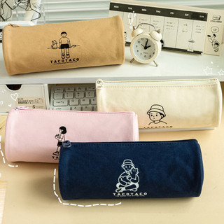 Sáng Tạo Tối Giản Màu Trơn Giá Đỡ Bút Tròn Dung Tích Lớn Văn Phòng Phẩm Bảo Quản Hộp Đựng Bút Chì Đa Năng Vật Dụng Túi Bảo Quản