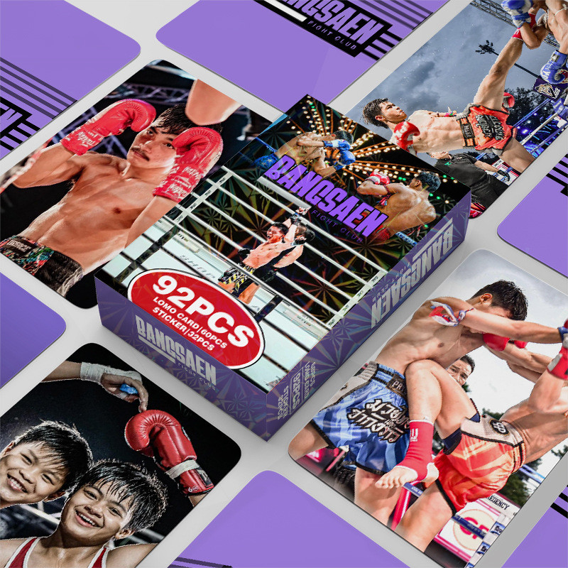 92 Photocards Bangsaen Fight Club Boxing Hàng hóa Photocard Thẻ LOMO hai mặt