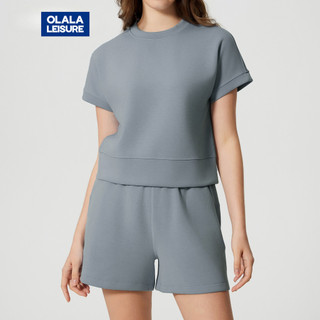 OLaLa Leisure Yoga Sports Set Tay Ngắn Thể Thao Top Và Quần Short Thể Thao Thông Thường