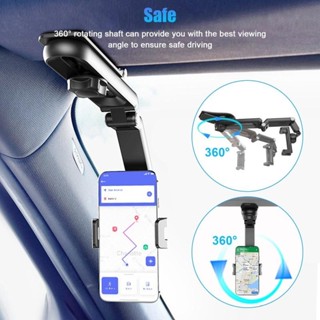 360 ° Giá đỡ điện thoại trên ô tô Xoay và có thể thu vào Phụ kiện kính ngắm ô tô Gương chiếu hậu Gương lái xe Máy ghi GPS di động cho nhiều kịch bản