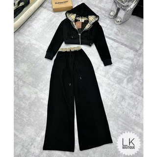  Set Bộ Quần Dài Mix Áo Croptop Lót BBR ZangZang Chất Nỉ Thời Trang Nữ Cao Cấp 