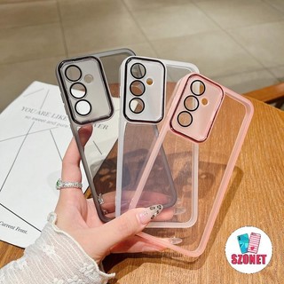  Trong Suốt Có Phim Ống Kính Mềm Chống Sốc Ốp Lưng Điện Thoại Samsung Galaxy Note 20 Ultra S25 S24 S23 S22 Ultra S21 Plus S20 FE A16 A55 A15 A35 Vỏ Điện Thoại Trong Suốt Chống Rơi 