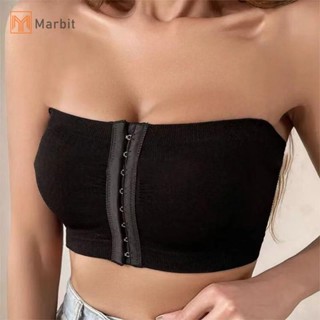 Marbit Gợi Cảm Nút Trước Dây Áo Ngực Cho Nữ Không Dây Liền Mạch Bralettes Nữ Áo Ngực Không Dây Hỗ Trợ Mềm Plus Kích Thước Ống Top Mới