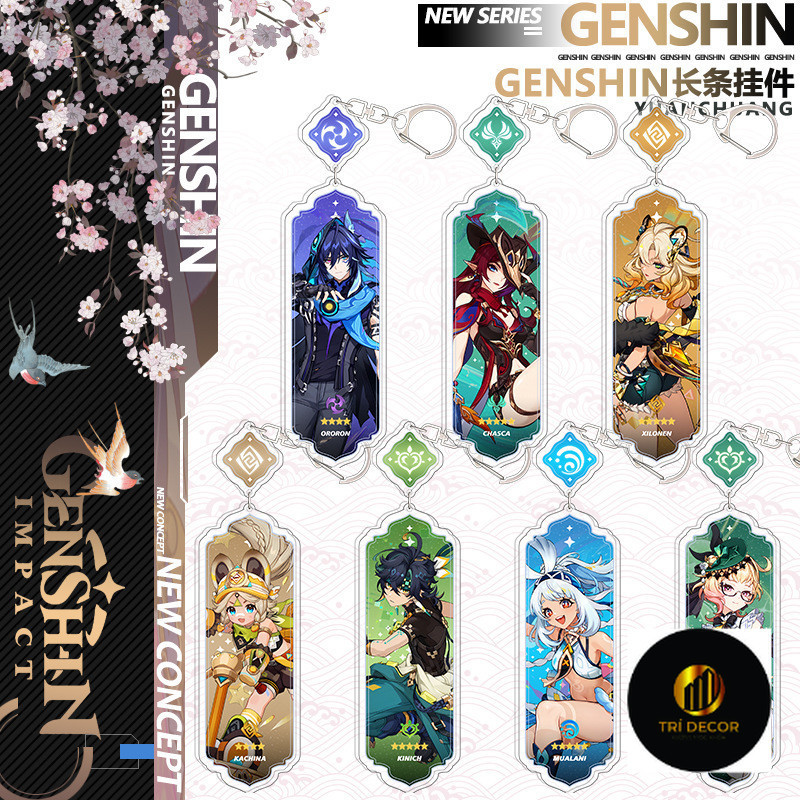 Kinich Ororon Chasca Kachina Anime Móc Khóa Nhân Dân Tệ shen Nam Móc Chìa Khóa Cho Nữ Hoạt Hình Hình