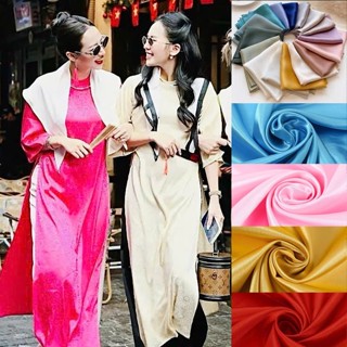 Khăn Mỏ Quạ mặc áo dài Tết 2025 lụa vuông trơn 60x60cm phụ kiện đội đầu quàng cổ yếm bà ba chụp hình lễ tết