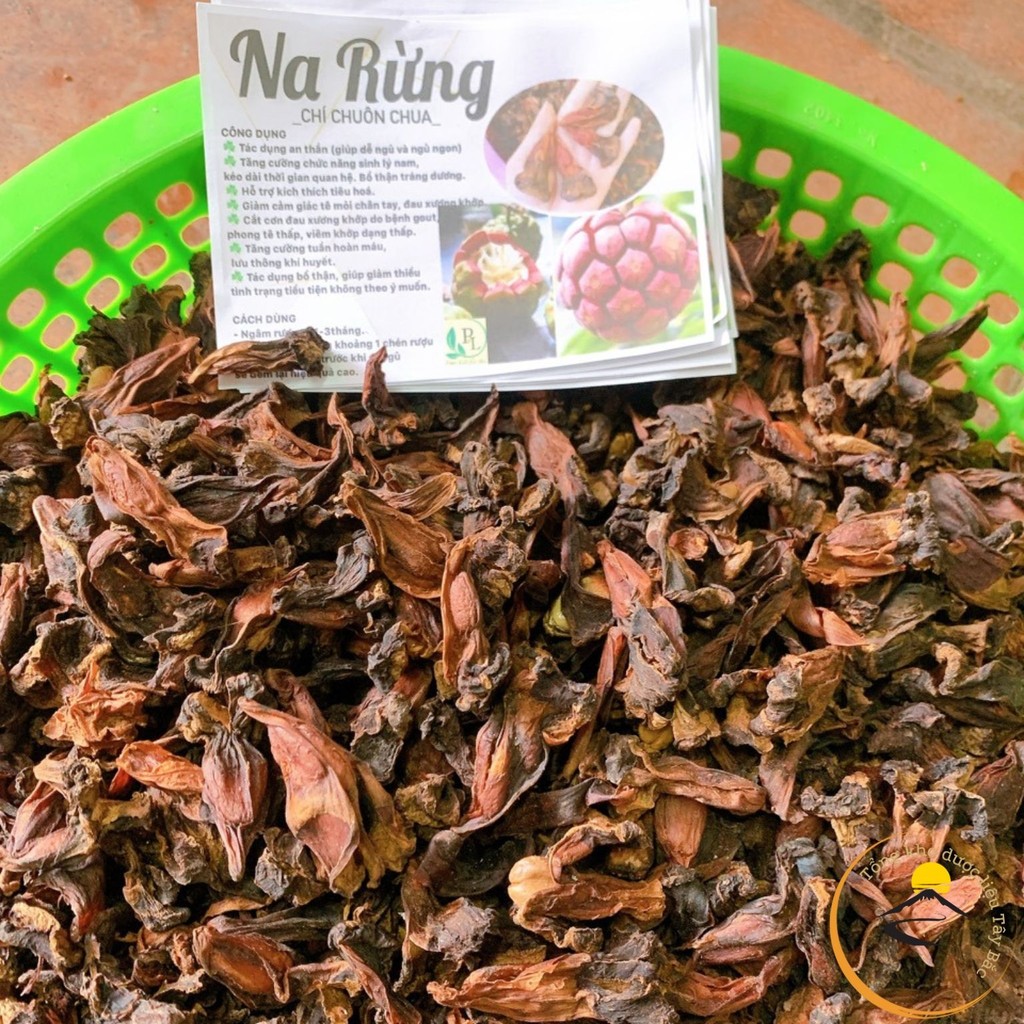 Na rừng Tây Bắc (chí chuôn chua) khô ngâm rượu loại 1 (500g, 1kg) được sấy khô từ quả na rừng tươi, 