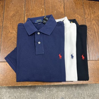 Áo sơ mi polo ngắn tay nam thông thường mới, áo cotton logo ngựa thông thường dành cho doanh nhân