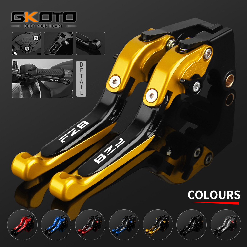 Xe Máy Gấp Mở Rộng Phanh Ly Hợp Đòn Bẩy Cho YAMAHA FZ8 FZ 8 2011 2012 2013 2014 2015 CNC Tay Cầm Có 
