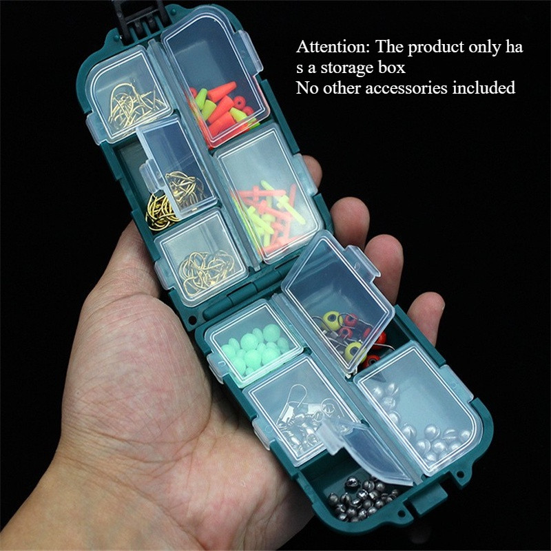[Stock] Hộp phụ kiện câu cá chuyên nghiệp Hộp câu cá nhiều lưới hai lớp Hộp câu cá Hộp câu cá Hộp câ