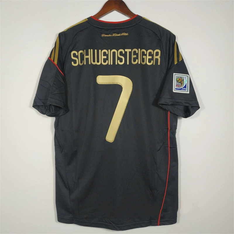 Áo bóng đá sân khách cổ điển bán chạy nhất 2010 Đức - Bản sao tùy chỉnh cao cấp (Schweinsteiger / Kl