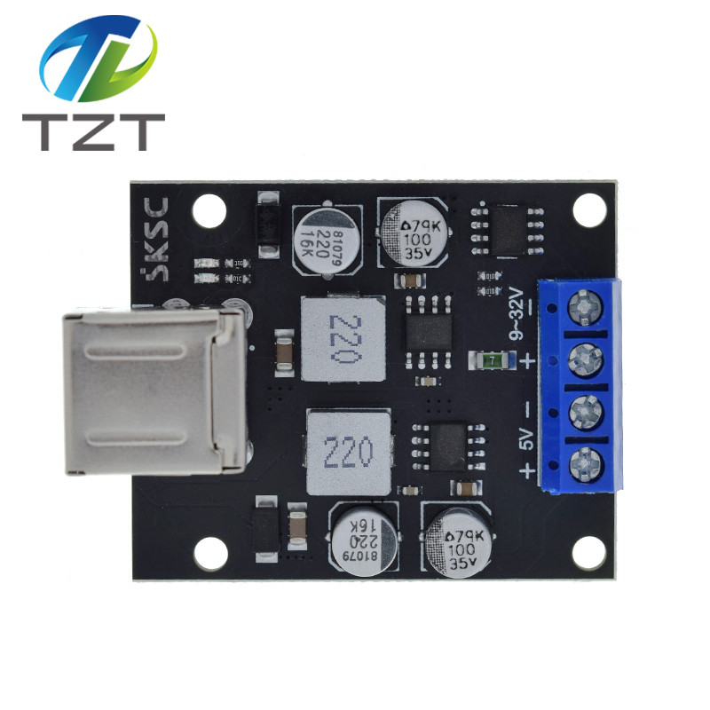 DIY QC3.0 QC2.0 Dual USB 6A 9V-32V 12V 24V đến 5V Bộ sạc nhanh nhanh bước xuống mô-đun