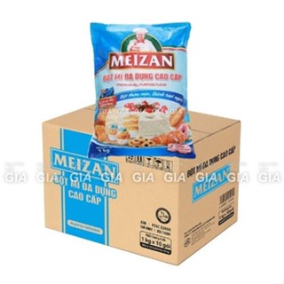   Chính hãng   THÙNG 10 GÓI  Bột mì đa dụng Meizan gói 1kg lám bánh 