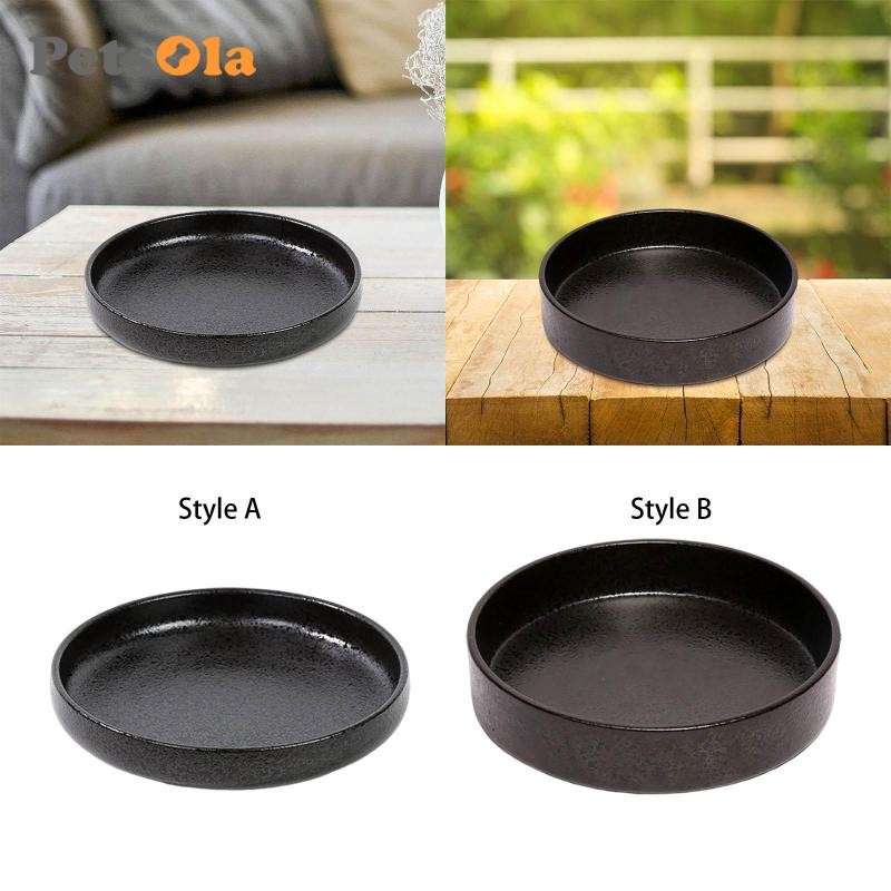 Bình Hoa Nhật Bản Ikebana Tròn Chậu Trồng Khay Trang Trí Chậu Hoa Gốm Cho Văn Phòng Nhà Hàng Phòng N