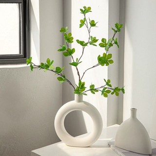 BUBUHSHM bình hoa decor cây giả decor phòng khách trang trí decor bàn làm việc cây xanh trang trí