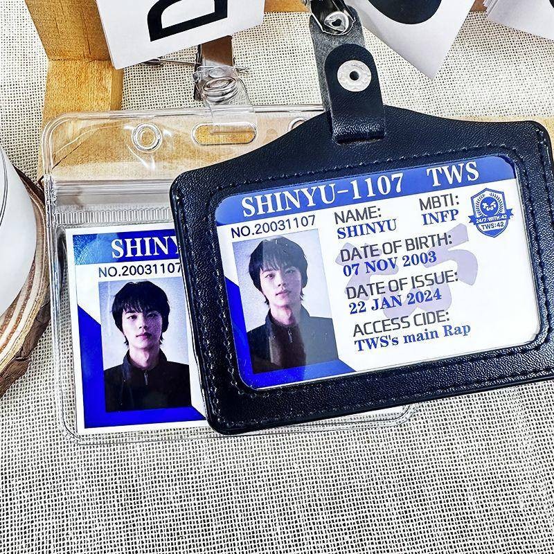 Móc khóa huy hiệu ID K-popTWS | Phụ kiện theo chủ đề thành viên | Shinyu, DOHOON, YOUNGJAE, JIHOON, 