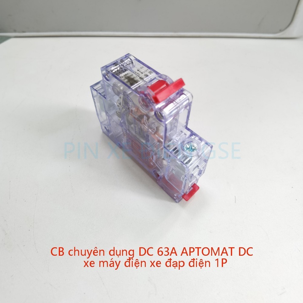 CB chuyên dụng DC 1P 63A APTOMAT DC xe máy điện xe đạp điện
