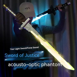 71cm Cyberpunk Phát Sáng Đồ Chơi Lightsaber Thanh Kiếm 2 Trong 1 Cosplay Chống Đỡ Với Đèn Nhiều Màu Sắc Hiệu Ứng Âm Thanh Đồ Chơi Dạ Quang Cho Trẻ Em Người Lớn