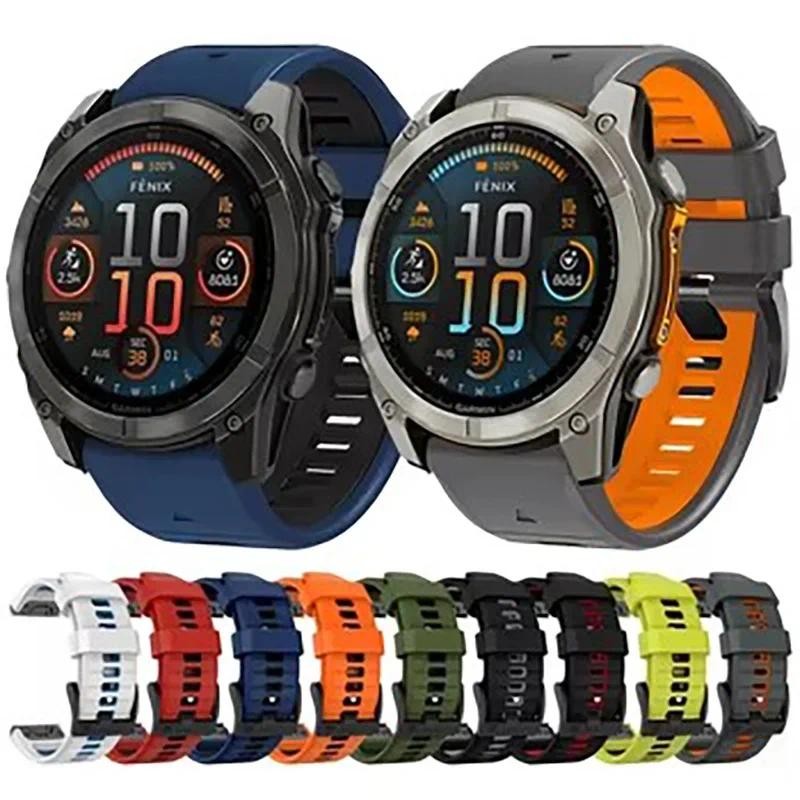 Dây đeo đồng hồ thể thao QuickFit 22mm 26mm cho Garmin Fenix 8 E Fenix8 47mm 51mm / Enduro 3 Vòng đe