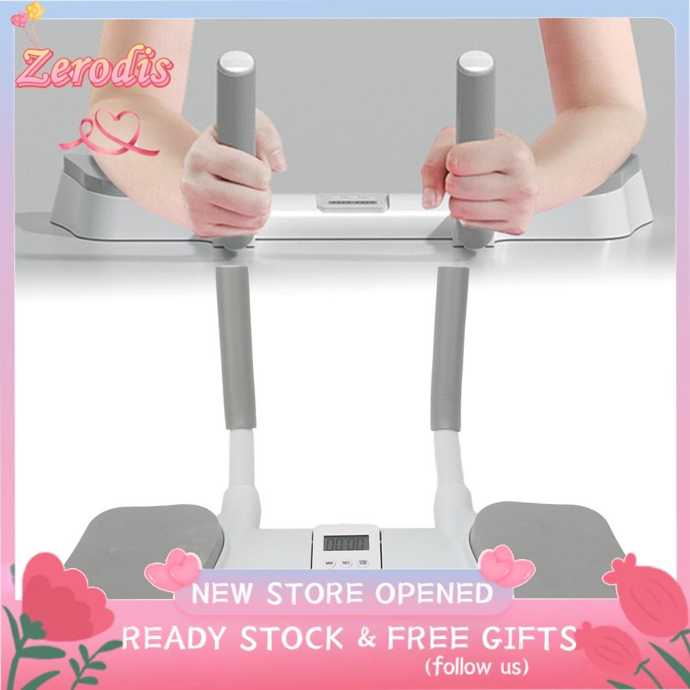 Zerodis Plank Board Core Trainer Thời gian hiển thị Góc Tay cầm chống trượt có thể điều chỉnh