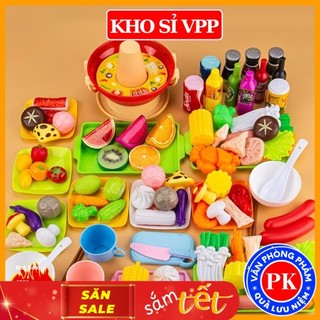  Đồ chơi nấu ăn cho bé mô phỏng nồi lẩu set mô hình đồ chơi nấu lẩu sáng tạo E956 