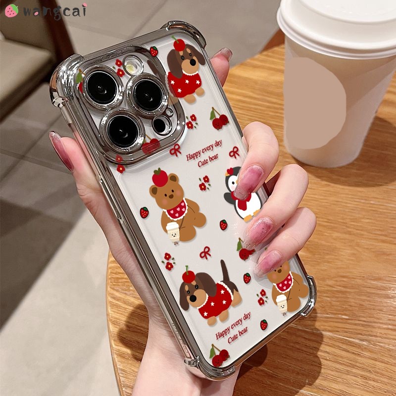 Dành Cho iQOO 15 Neo 11 10 Pro Plus Z10 Turbo Pro iQOO15 iQOOeo11 Ốp Điện Thoại Năm Mới Gấu Dachshun