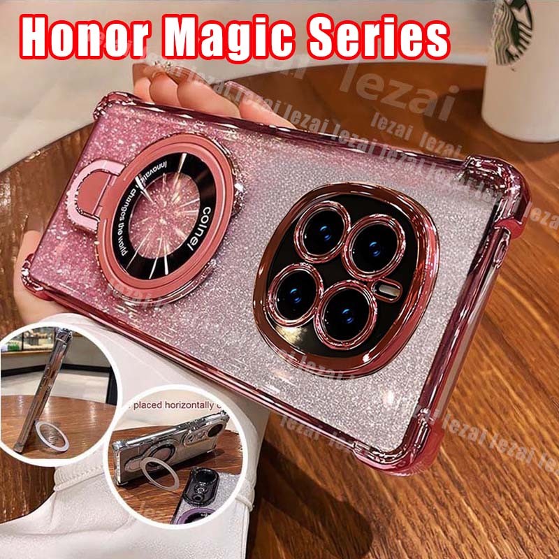 Ốp lưng Honor Magic 7 Pro Magic7Pro Magic7 Pro 5G Honor Magic 6 5 4 Pro 5G có giá đỡ Bảo vệ Camera B