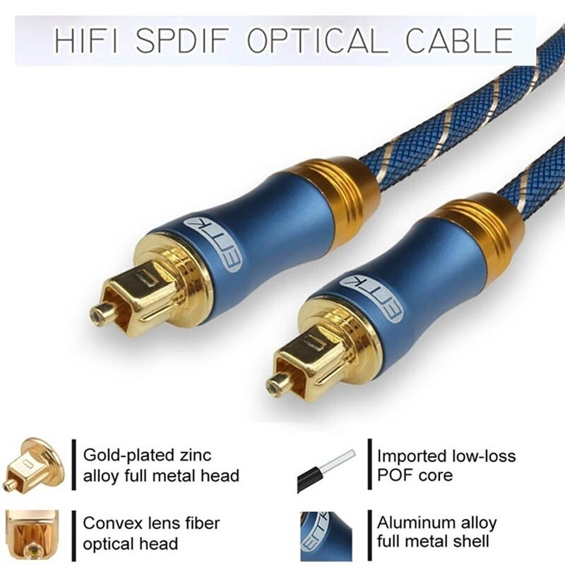 Cáp âm thanh quang kỹ thuật số 1M / 1.5M / 2M / 3M / 5M / HIFI Cáp Toslink Cáp quang cho âm thanh