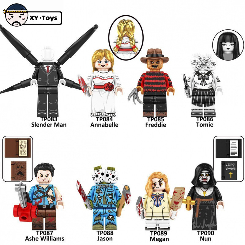 Halloween Kinh Dị Khối Búp Bê Tomie Jason Freddie Minifigures Mô Hình Đồ Chơi