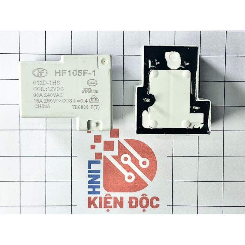 Relay HF105F-1-012D-1HS 4 chân 12VDC 30A
