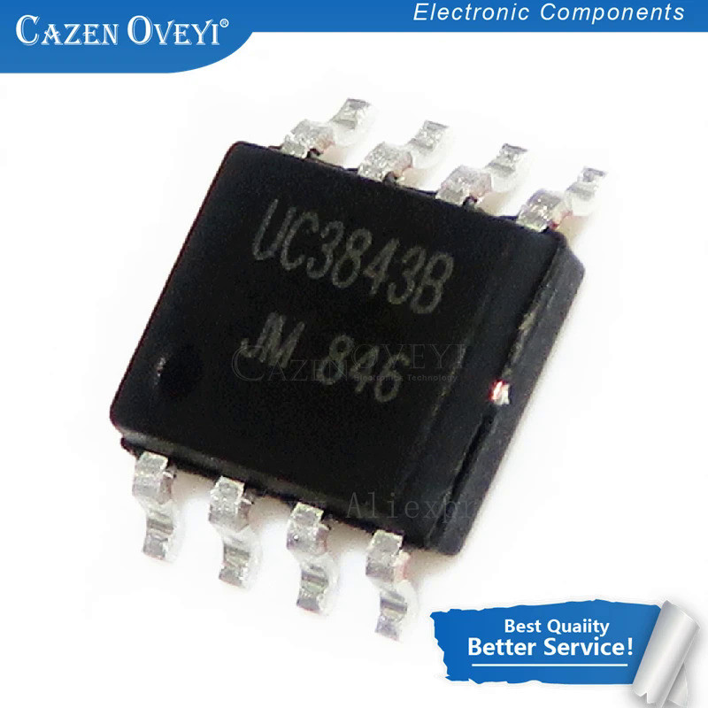 10 Cái / Lô UC3843BD1R2G UC3843 3843B UC3843A SOP-8