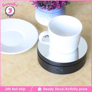 Giá đỡ màn hình xoay bằng điện Gương có thể điều chỉnh Giá đỡ trang sức bàn xoay Đường kính: 12cm