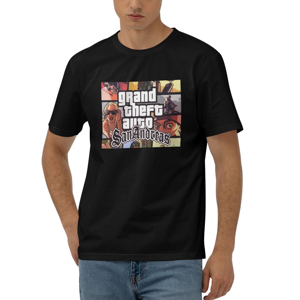 Áo thun Cotton tự động chơi game Gta San Andreas Team Grand Theft