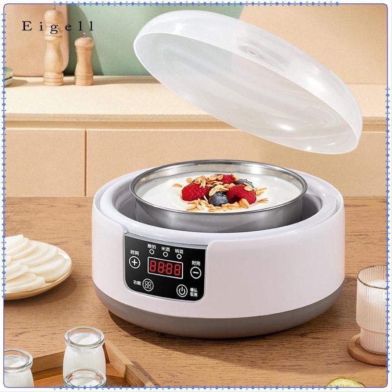 Máy làm sữa chua Máy làm sữa chua điện Hộ gia đình chuyên nghiệp Tiếng ồn thấp Kiểm soát nhiệt độ không đổi Natto Maker DIY 1.2L